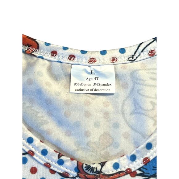 Dr. Suess Cat in the Hat Dress Size 4T Excellent Condition - Picture 6 of 6